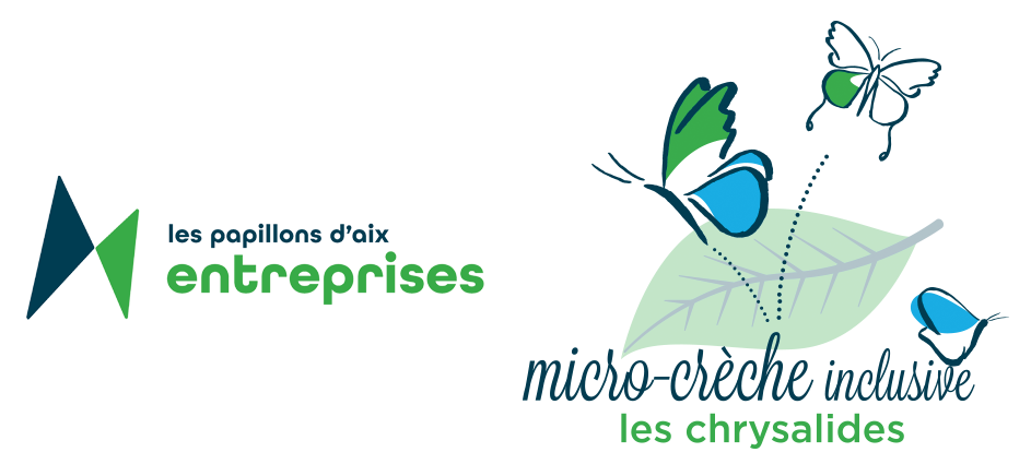 logo micro creche et papillons d'aix entreprises